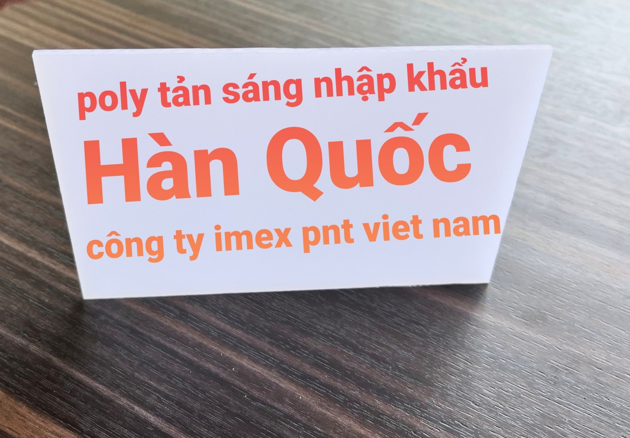 Tấm nhựa poly tản sáng Hàn Quốc
